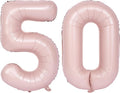 40 In Matte Pink Number Balloons Helium Foil Mylar Balloon Birthday Party banquet Decoration Digital 50