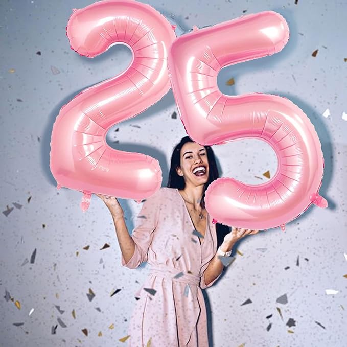 Number Balloons Pink Party Balloon - Giant Number 5 Balloon, 40 Inch Large Balloon, Birthday Decorations for Women, Birthday Balloon for Anniversary Baby Shower Princess Party Decorations