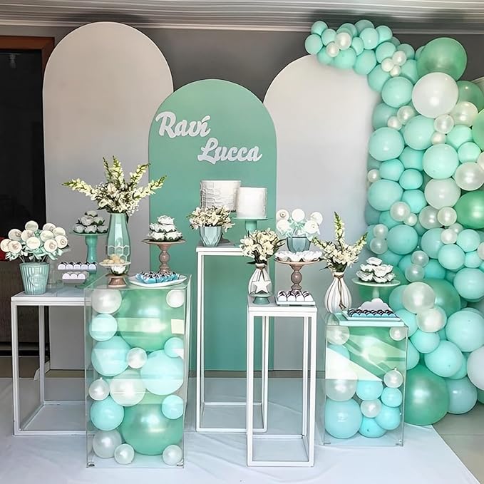 110pcs Mint Green Balloons 12inch Pastel Green Latex Party Balloons for Baby Shower,Graduation, Wedding, Birthday, New Year, Anniversary Party Decorations