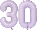 40 In Matte Purple Number Balloons Helium Foil Mylar Balloon Birthday Party banquet Decoration Digital 30