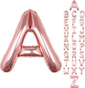 Letter Balloons 40Inch Large Giant big Foil Mylar Rose Gold Balloons A for Birthday Party Decorations
