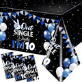 10th Birthday Decorations for Boys,3pcs Double Digits Birthday Boy Tablecloths 10 Year Old Birth-Day Decorations Plastic Table Cover for Boys Birth-Day Party