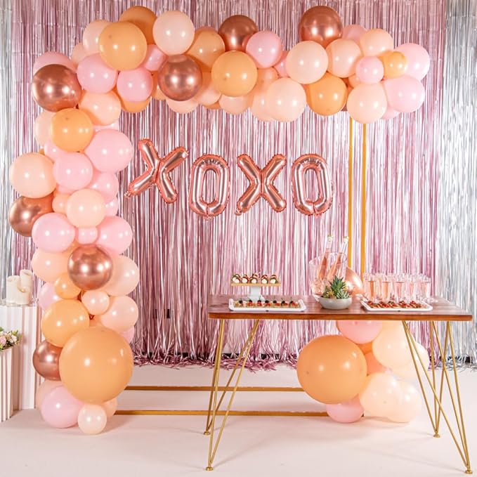 Restaurantware-Balloonify 16 Inch Letter Balloon, 1 Alphabet Party Balloon - Letter X, Self-Sealing, Rose Gold Foil Mylar Finish, Hanging Loop, Decoration For Birthday, Wedding, Or Graduation