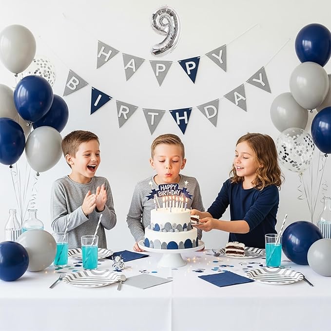 TONIFUL Number Balloons 16 Inch Fat Silver 2 Set 0-9 Number Mylar Foil Balloons 20 Pcs Custom digitalal for 2026 New Year Eve Birthday Party Engagement Graduations Anniversary Baby Shower Decor