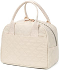 Lunch Bag for Women, Insulated Lunch Box, Reusable Water-Resistant Lunchbox Cooler with Front Pocket, Large Capacity Lunch Tote Bag for Work, Travel, Picnic