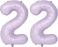 40 In Matte Purple Number Balloons Helium Foil Mylar Balloon Birthday Party banquet Decoration Digital 22
