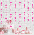 MIAHART 52 Feet Circle Dots Garland Lavender Paper Garland for Birthday Bridal Wedding Baby Shower Christmas Valentine Day Lilac Theme Party Decorations (Pink)