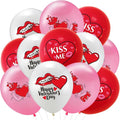 Valentine Balloons Valentine Day Party Decorations Valentines Latex Balloons Red Pink White Balloons for Valentines Day Anniversary Wedding Valentines Decorations Decor Supplies 12Pcs