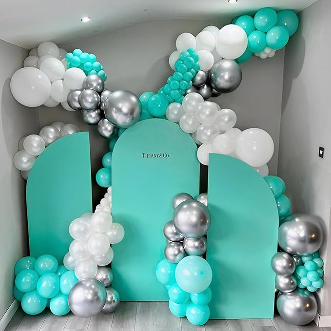 110pcs Teal Balloons 12inch Turquoise Latex Party Balloons for Graduation, Wedding, Birthday, Bridal Shower, Baby Shower, Anniversary Party Decorations