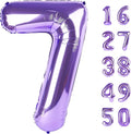 40 Inch Number Balloon Purple 7 Balloon Purple Party Decorations, 7 Number, Purple Seven Birthday, Number 7 Birthday Party Wedding Anniversary Decorations Supplies