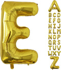 Letter Balloons Gold Party Balloon - 40 Inch Large Gold Letter E Balloon, Letter Balloon Birthday Decorations, Balloon for Women Men Anniversary Party Decorations Supplies