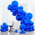 PartyWoo Royal Blue Balloons 152pcs Different Sizes Pack of 18 12 10 5 Inch Dark Blue Balloon Arch Kit for Baby Shower Gender Reveal Graduation Under The Sea Birthday Party Decorations Blue-Y5