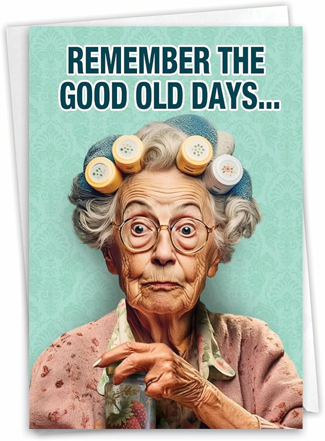 NobleWorks Funny Birthday Greeting Card with 5 x 7 Inch Envelope (1 Card) Bday Lid Off Jar C10078BDG