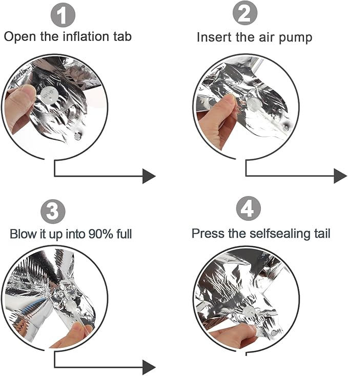 Silver Number 7 Balloon 40 Inch, 7 Balloon Number, 7th Birthday Decorations, Silver Party Supplies for Boys Girls