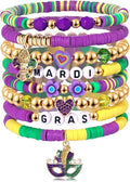 Surfer Heishi Bracelets for Women Stackable Rainbow Vinyl Disc Clay Beaded Stretch Bracelets Elastic Layering Friendship Bracelets Boho Summer Beach Jewelry