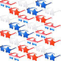 Xuhal Star Shaped Sunglasses Bulk 4th of July Star Glasses Patriotic Glasses for Christmas Independence Day Party Favors