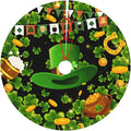 St Patrick's Day Tree Skirt Xmas Tree Mat Halloween Christmas Tree Ornaments Decorations Holiday Party Indoor Outdoor 30"