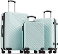 Luggage Sets 3 Piece, ABS Hardside Suitcase Set (20/24/28) with Spinner Wheels, TSA Security Lock, Airline-Approved Carry-On & Lightweight Large Checked Luggage for Business, Travel, Family Vacations