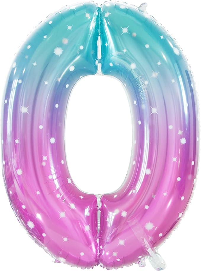 Number Balloon Large number balloons 40 inch, Number 0 Balloons for Birthday Party Decorations