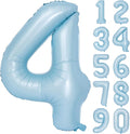 40 In Matte Blue Number Balloons Helium Foil Mylar Balloon Birthday Party banquet Decoration Digital 4