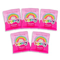 Sugarolly Rainbow Cotton Candy, Individually Wrapped 5 flavors in one pack, Korean Cotton Candy, Party Flavors Supplies Birthdays, goodie bags for Kids, Sweet treat for all ages, 12g bag (5-pack)