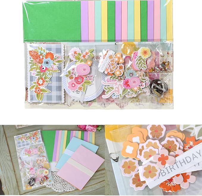 Gigicloud Diy Greeting Card Kits, Paper Greeting Card Set Handmade Diy Making Material Set For Birthday Invitation, Thanksgiving Christmas Holiday Baby Shower 15 Cards + 15 Envelopes
