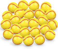 24 Pcs Softball Bouncy Balls for Kids, 32mm Rubber Bounce Sport Balls Bulk for Party Favors, Goodie Bag Fillers, Easter Gift Bag Stuffers, Basket Stuffers, Classroom Prizes, Carnival Party Supplies