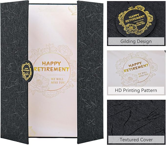 Retirement Party Decorations, Happy Retired Guest Book Alternative, Retirement Gifts for Women Men, Farewell Party Supplies Going Away Gifts for Office Coworker