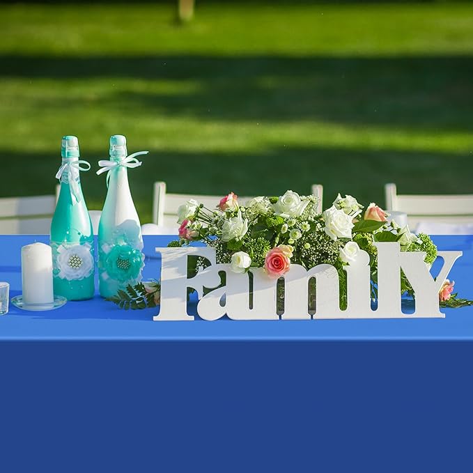 6Pcs Navy Blue Tablecloths,Disposable Plastic Tablecloth,Waterproof Dark Blue Rectangle Table Cover for Graduation Birthdays Weddings Anniversary Party Decorations,54 x 108 Inch