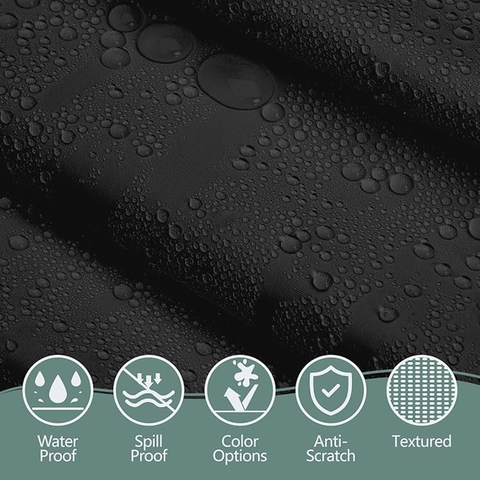 Disposable Plastic Tablecloth 54x108 Inch Rectangle - Black, 4 Pack Waterproof & Tear-Resistant Party Table Cover for Dining, Picnic, Crafts, Holiday Decor