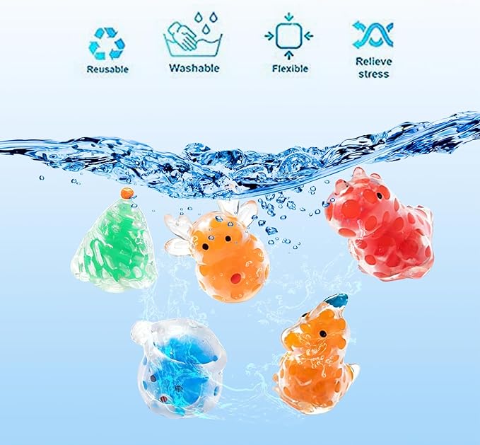 30 Pack Christmas Squishies for Kids, Christmas Stress Balls,Kawaii Mini Squeeze Toys, Bulk Squishy Squeeze Ball Set and Birthday Party Favors (Christmas-30)
