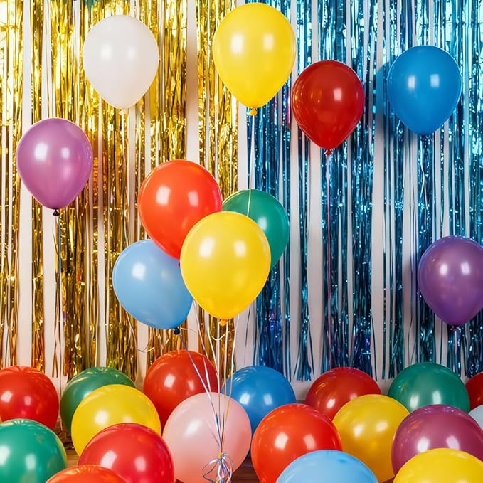 400 Pack Rainbow Balloons - 5 Inch Assorted Colors Mini Latex Helium Balloons Bulk (12 Kinds)