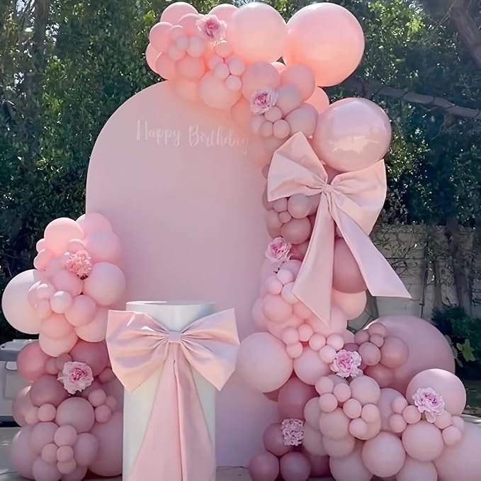 Light Pink Balloons Arch Baby Pale Pink Balloons Garland 103pcs Pastel Balloon Different Sizes Helium Latex Round Balloon Boho Girls Birthday Party Decoration Bridal Baby Shower Wedding