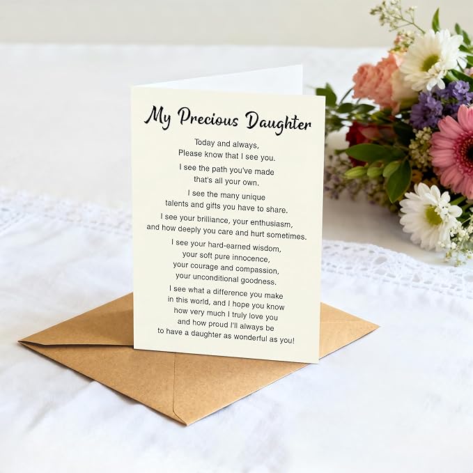 Birthday Daughter Card, Birthday card daughter adult, Daughter Birthday Card, Birthday Gift from Mom | Dad