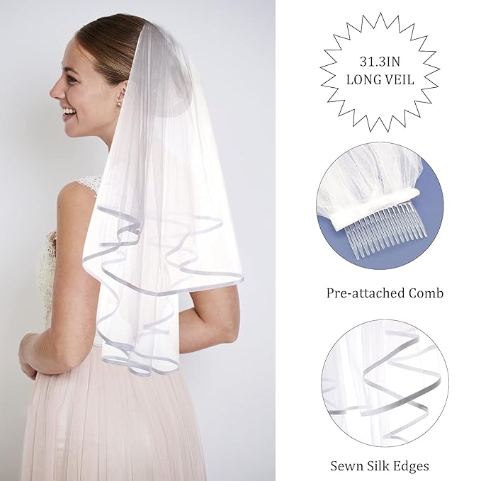 CIEHER 3 Pack Bachelorette Party Decorations - Crystal Crown, Bride To Be Sash & Wedding Veil for Bachelorette Party Favors Bridal Shower Gifts for Bride