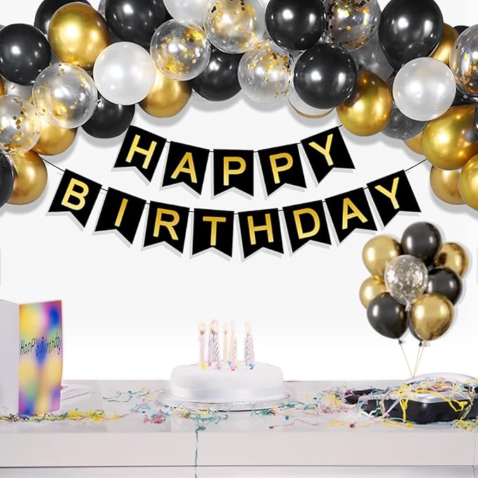 Black Latex Balloons 100 Pack 12 Inch Black Round Helium Balloons Party Balloons for Birthday Themed Wedding Graduation New Year Backdrop Decorations