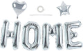 TONIFUL 40 Inch Silver HOME Letter Balloon, Large Decoraction for Housewarming, New Home Parties and Homecoming Celebrations,Premium Silver Balloon Banner for Welcome Sign and Party Supplies