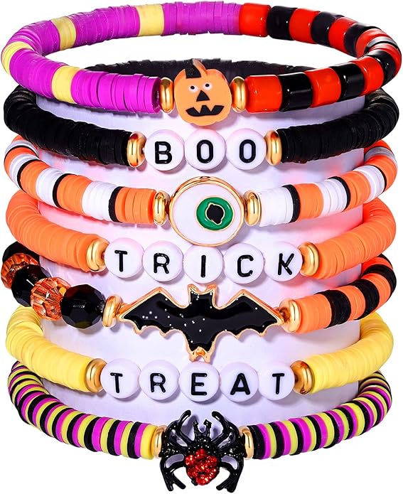 Surfer Heishi Bracelets for Women Stackable Rainbow Vinyl Disc Clay Beaded Stretch Bracelets Elastic Layering Friendship Bracelets Boho Summer Beach Jewelry