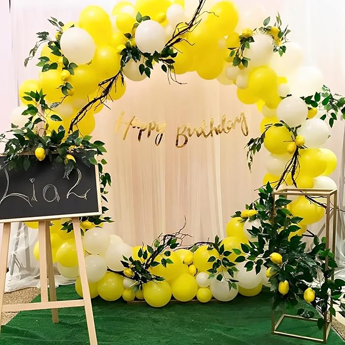 110pcs Yellow Balloons 12inch Yellow Latex Party Balloons for Graduation, Wedding, Birthday, Gender Reveal, Baby Shower, Anniversary, Sunflower and Honeybee Theme Party Decorations