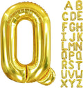 40 Inch Letter Foil Balloons Gold for Graduation, Birthday, Wedding Decorations Jumbo Photo Backdrops Big Alphabet Q