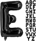 Lovoir 40 Inch Large Black Letter E Balloons Big Size Jumbo Mylar Foil Helium Balloon for Birthday Party Celebration Decorations Alphabet Black E