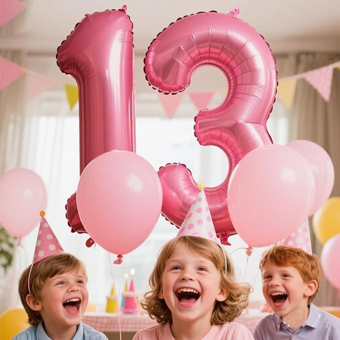 Pink Number 1 Balloon 40 Inch,Jumbo Giant Mylar Pink Number 1,Big Large Foil Helium One Number Balloons, Balloons for 10 11 21st 100 Birthday Party Decorations Supplies Anniversary Celebration