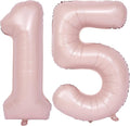 40 In Matte Pink Number Balloons Helium Foil Mylar Balloon Birthday Party banquet Decoration Digital 15