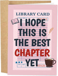 Funny New Chapter Card for Him Her, Hilarious Good Luck Card, Inspirational Congratulations Cards Gift for New Beginning, I Hope This Is The Best Chapter Yet