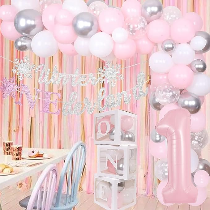 TONIFUL 40 Inch Pastel Pink Number 1 Balloon Balloon Big Pink Digital 1 Balloon for Girl's Birthday Party Wedding Bridal Shower Engagement Anniversary Photo Shoot Supplies