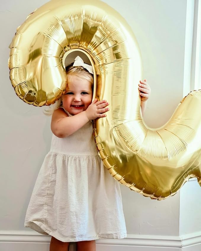 Champagne Gold Number 0 Balloon 40 Inch, White Gold 0 Balloon Numberfor 10th 20th 30th 40th 50th 60th Birthday Decorations, Light Gold Party Supplies for Men Women