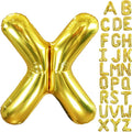 40 Inch Letter Foil Balloons Gold for Graduation, Birthday, Wedding Decorations Jumbo Photo Backdrops Big Alphabet X