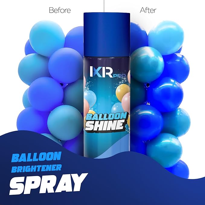 Balloon Shine Spray (3 x 16.9 oz) No Need Towel or Gloves, Instant High Shine Gloss Brite Balloons for Party Decoration for Ultra Lasting, Shine Balloon Spray Upgraded Formula