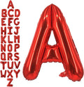 40 Inch Red Letter A Balloons, DIY Phrase Foil Alphabet Letter A Balloons DIY Word A Banner for Birthday Anniversary Celebration Graduation Party Supplies Decoration