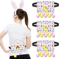 4 Sets Easter Party Games Swing Shaking Balls Game Colorful Egg Bunny Novelty Twerk Game with 4 Adjustable Belts and 80 Balls for Adults Garden Outdoor Indoor Group Holiday